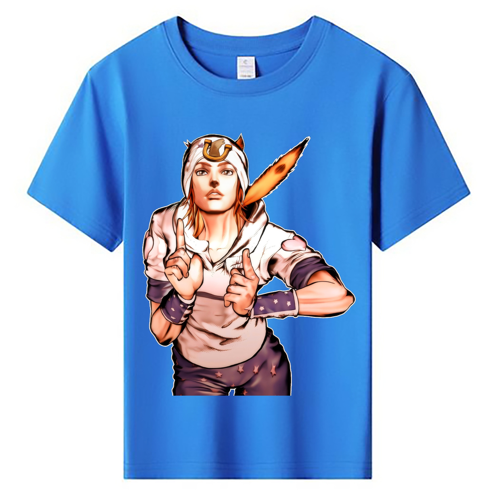 （画像用） ジョジョの奇妙な冒険 ジョナサン?ジョースター JoJo's Bizarre Adventure Jonathan Joestar 綿100％キッズTシャツ（フロントプリント）